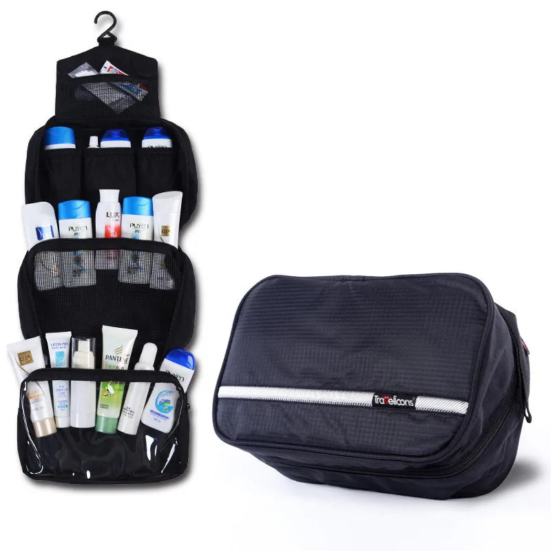 Large Waterproof Toiletry Bag for Men & Women | Travel Cosmetic Bag | Sturdy Design & Spacious