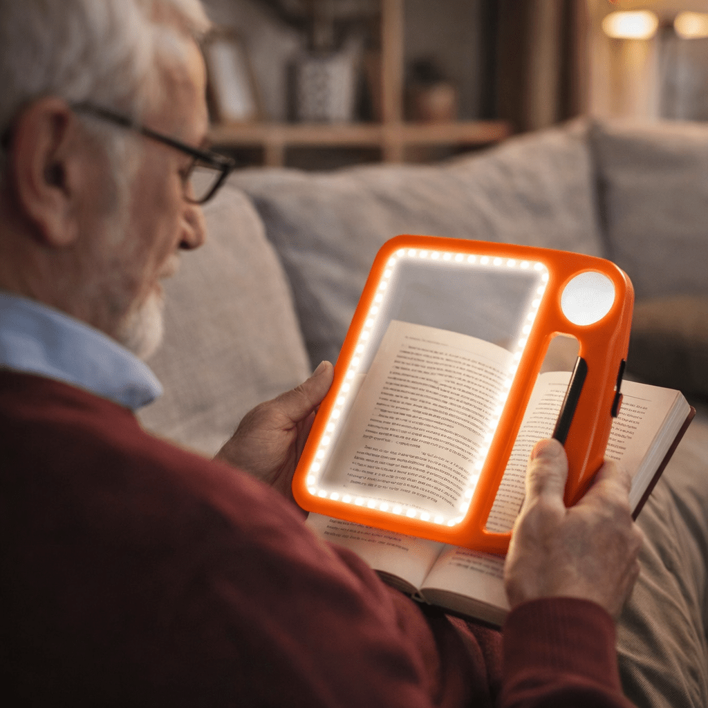 LED Reading Magnifier with 5x/10x Magnification