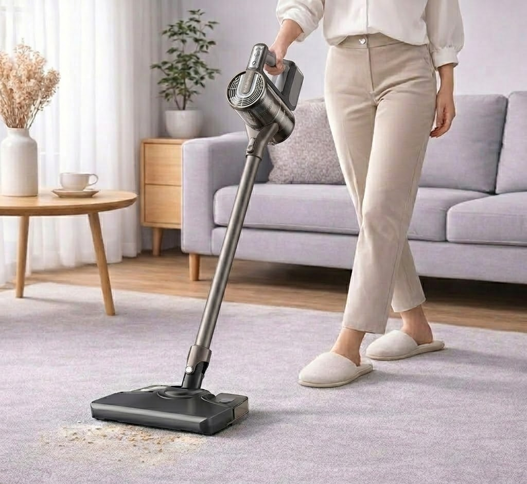 Lightweight Cordless Stick Vacuum Cleaner for Home Floor Cleaning