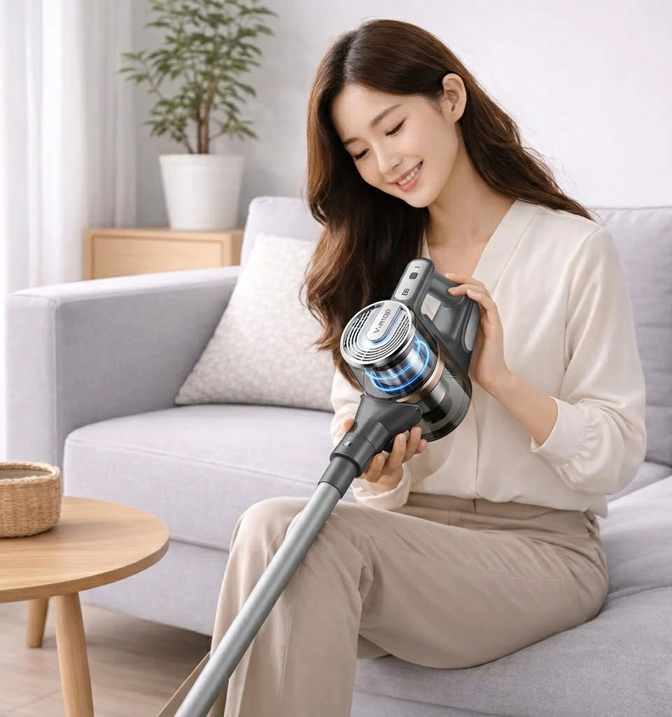Lightweight Cordless Stick Vacuum Cleaner for Home Floor Cleaning