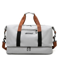Lightweight Gym & Travel Duffel Bag with Shoe Compartment and Wet-Dry Separation