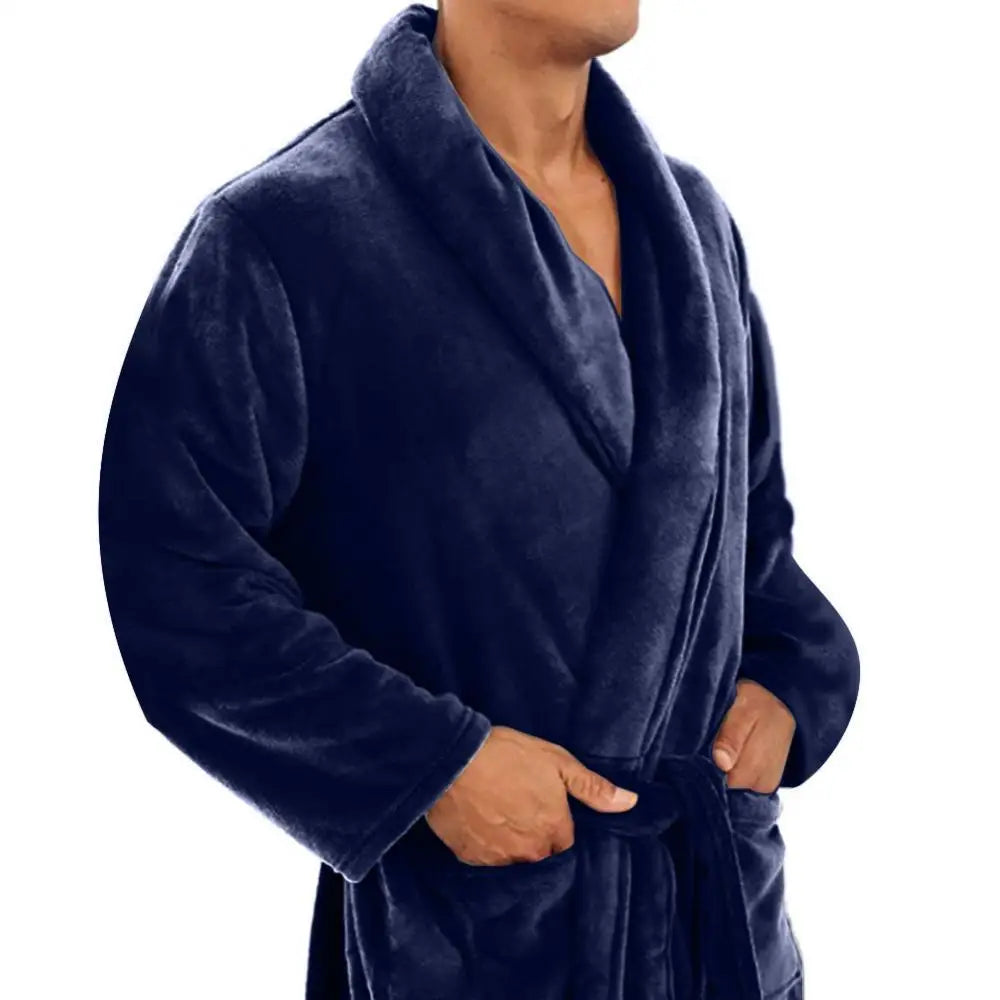 Long Shawl Collar Bathrobe