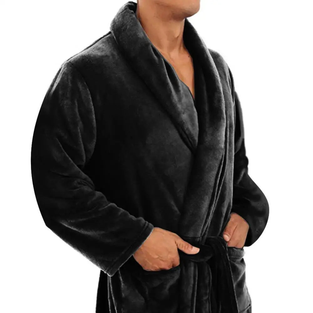 Long Shawl Collar Bathrobe