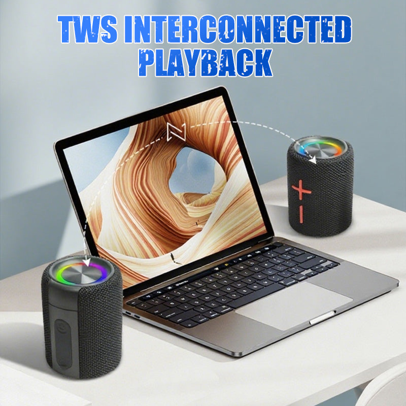 Magnetic 2-in-1 Bluetooth Speaker with Deep Bass