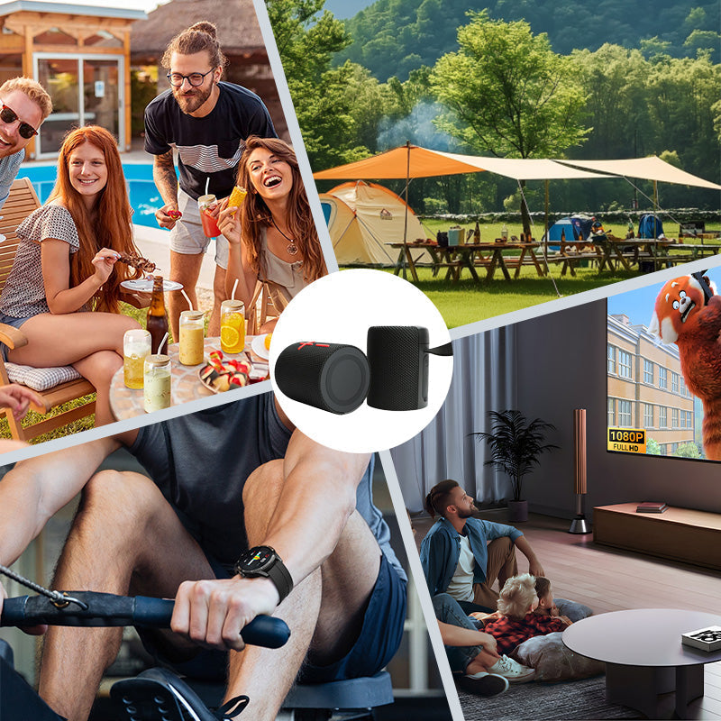 Magnetic 2-in-1 Bluetooth Speaker with Deep Bass