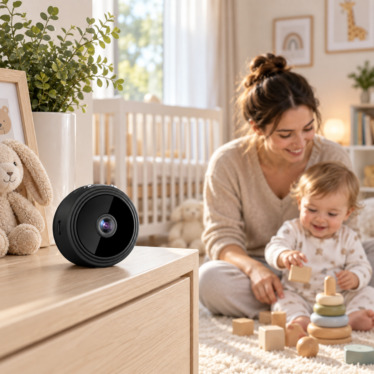 Magnetic Mini WiFi Camera 1080P HD for Discreet Surveillance