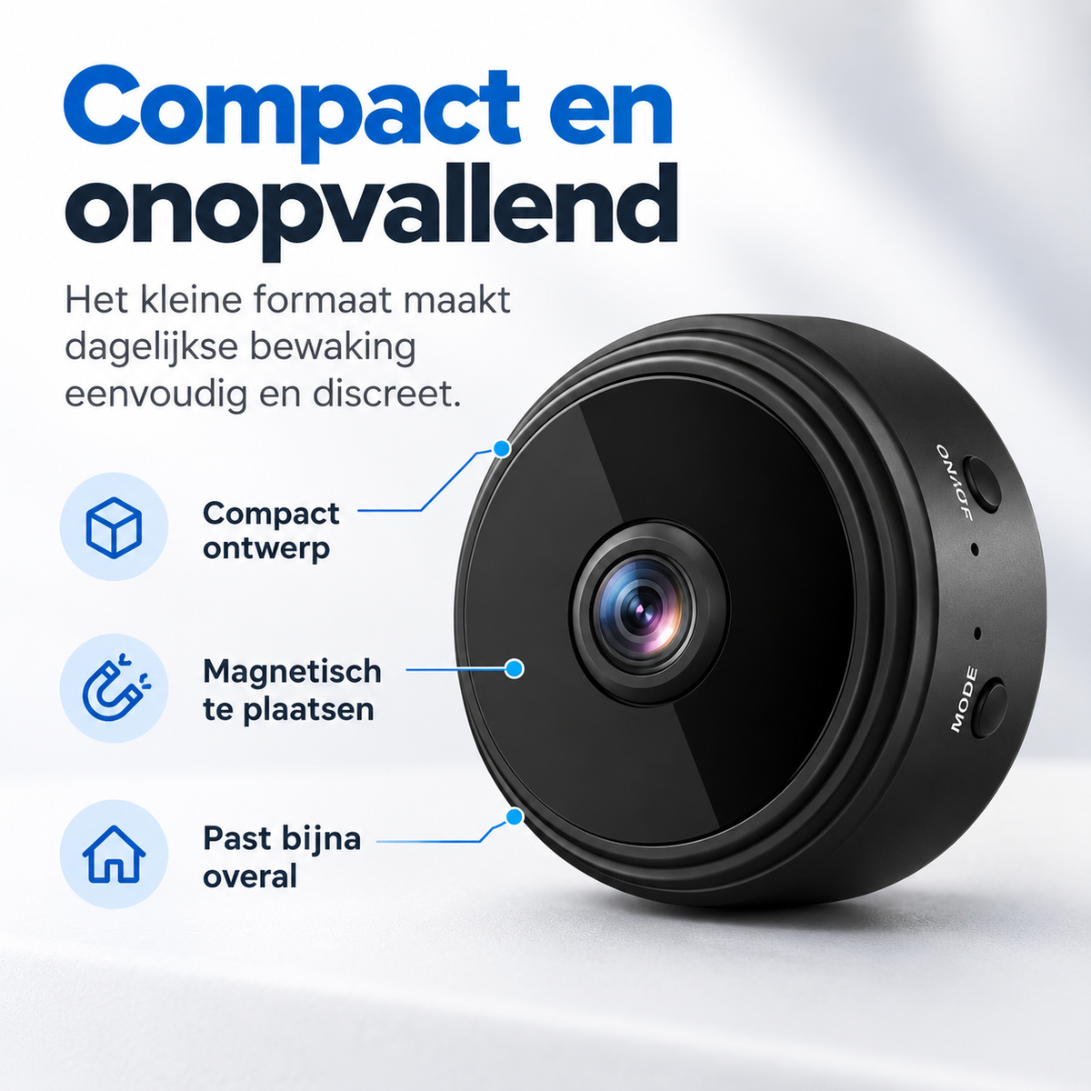 Magnetic Mini WiFi Camera 1080P HD for Discreet Surveillance