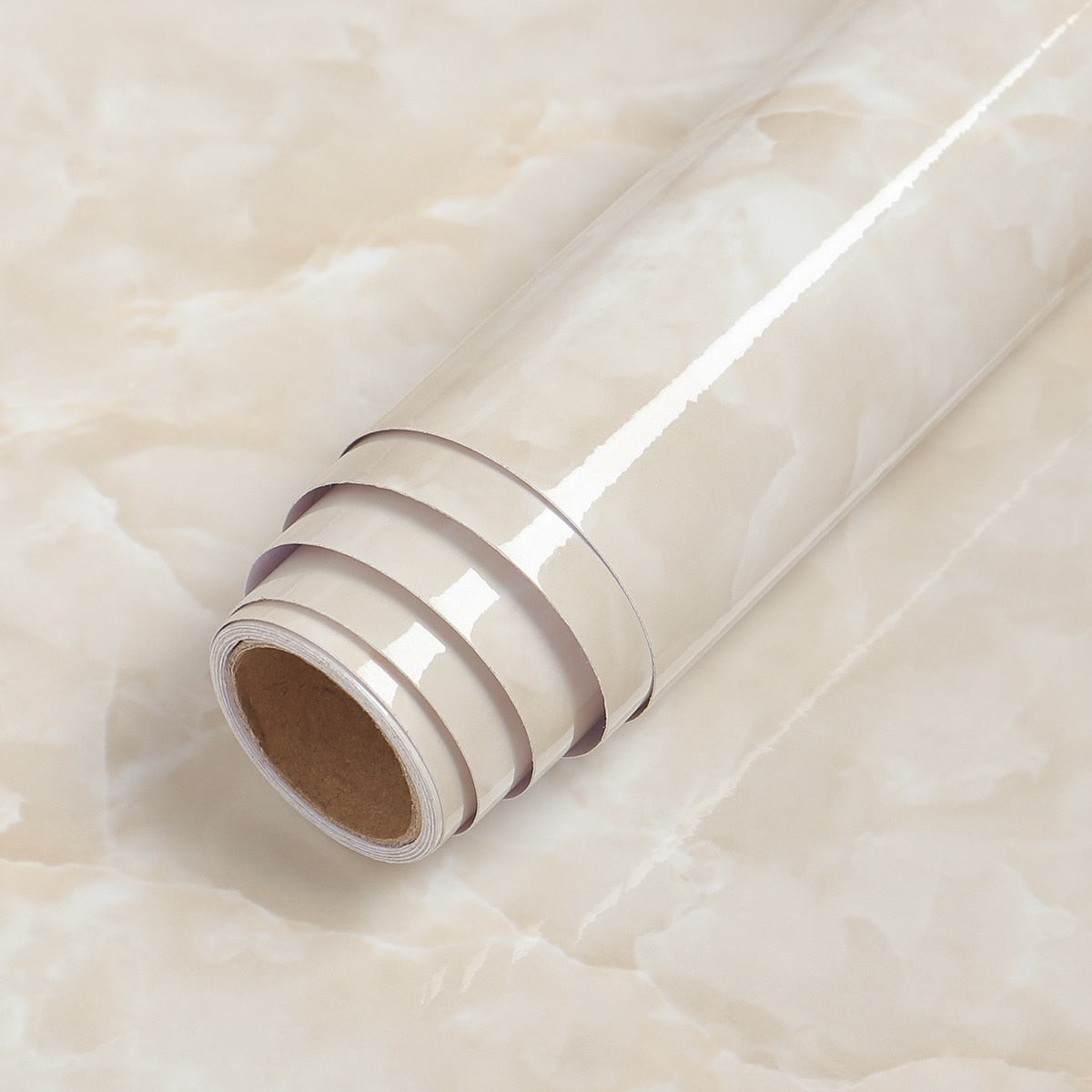 Marble-Look Surface Wrap - Waterproof and Oilproof Decorative Film