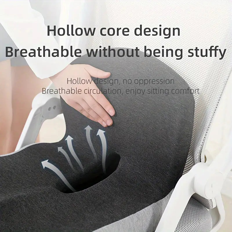 Memory Foam Backrest and Seat Cushion - Lumbar and Buttock Support