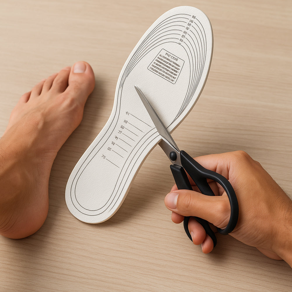 Memory Foam Insoles - 1 Pair, White