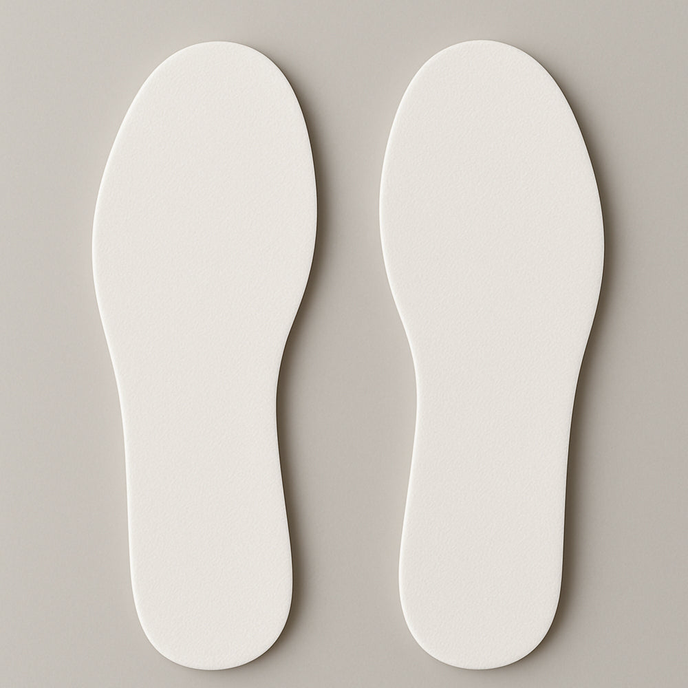 Memory Foam Insoles - 1 Pair, White