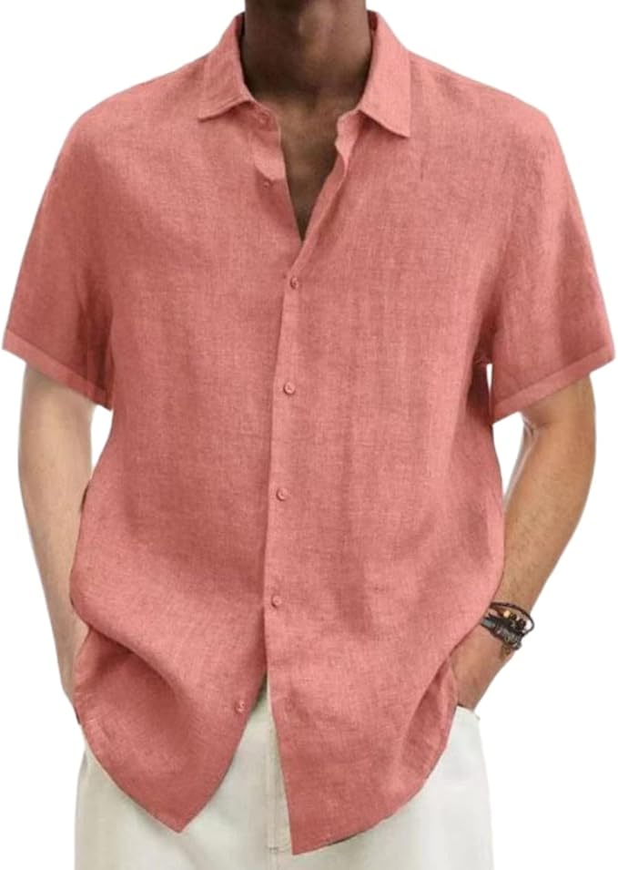 Men's Breathable Button-Down Shirt