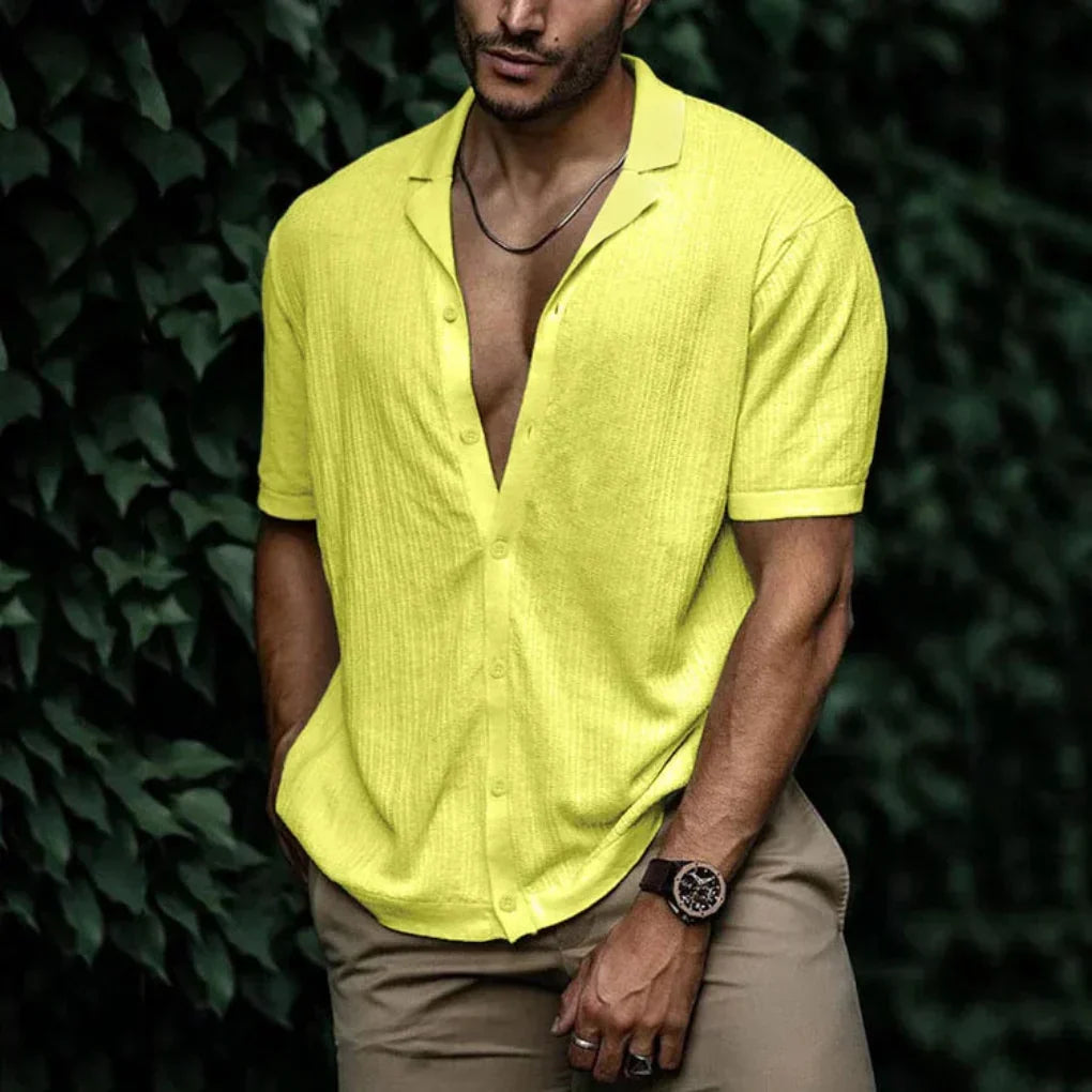 Men's Button-Up Summer Shirt