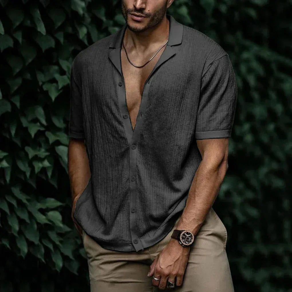 Men's Button-Up Summer Shirt