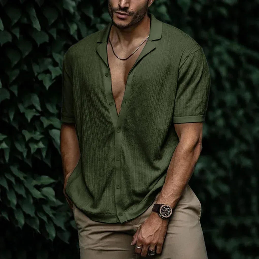 Men's Button-Up Summer Shirt