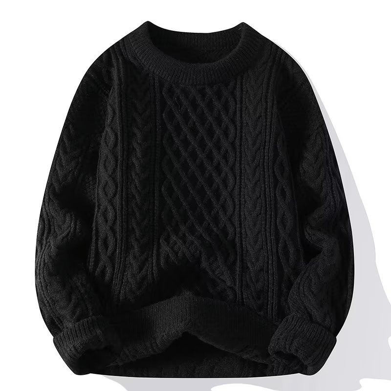 Men's Cable- Crew Neck Sweater