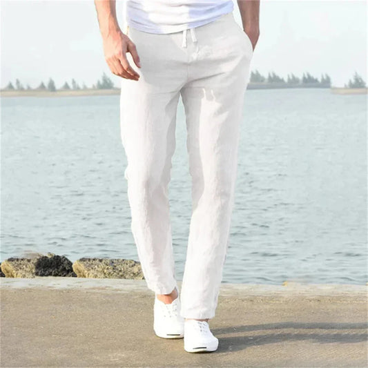 Men's Casual Summer Trousers with Airy Design