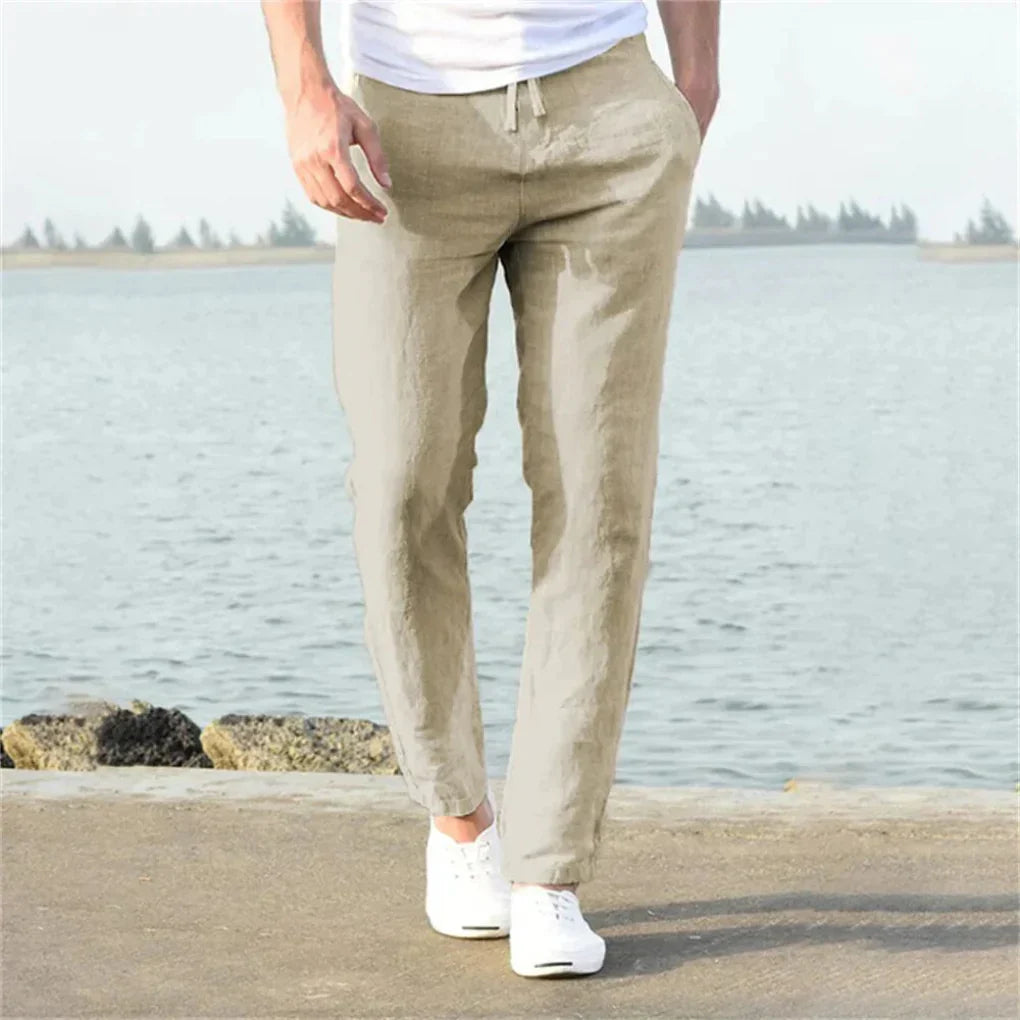 Men's Casual Summer Trousers with Airy Design