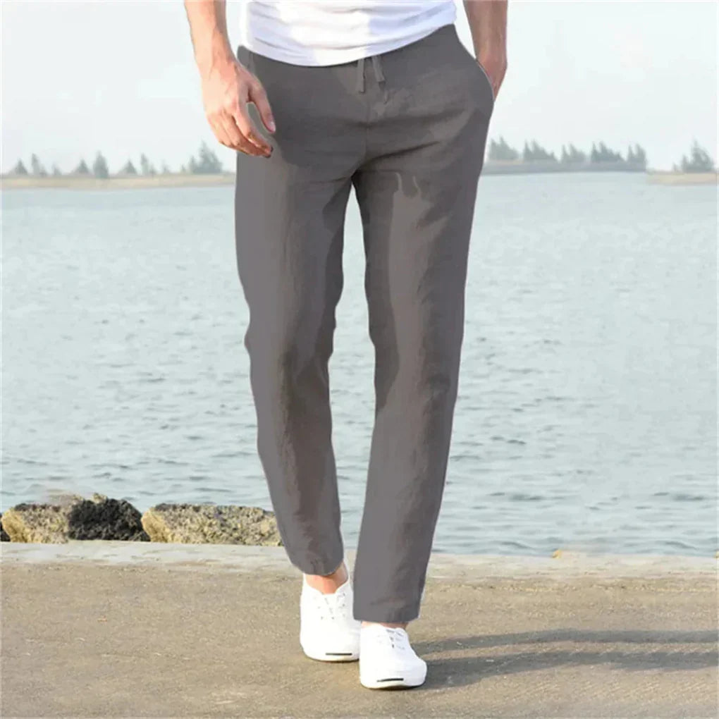 Men's Casual Summer Trousers with Airy Design