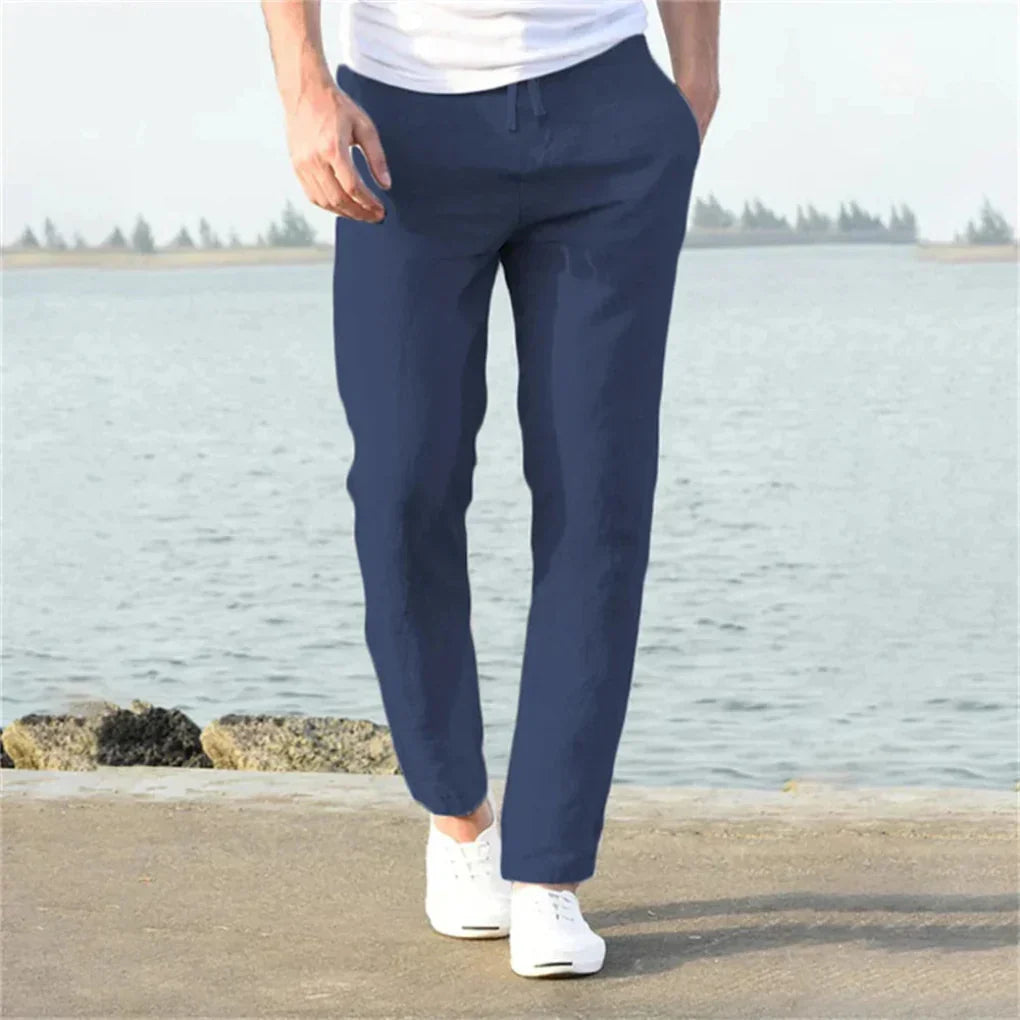 Men's Casual Summer Trousers with Airy Design