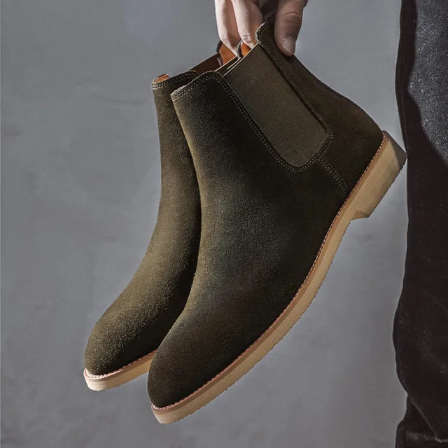 Men's Chelsea Boots with Elastic Sides