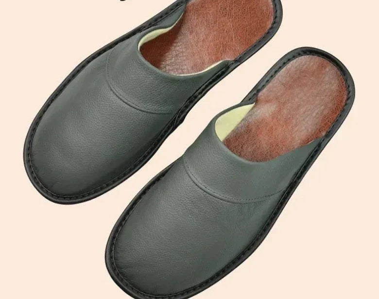 Men's Comfortable Black Slippers