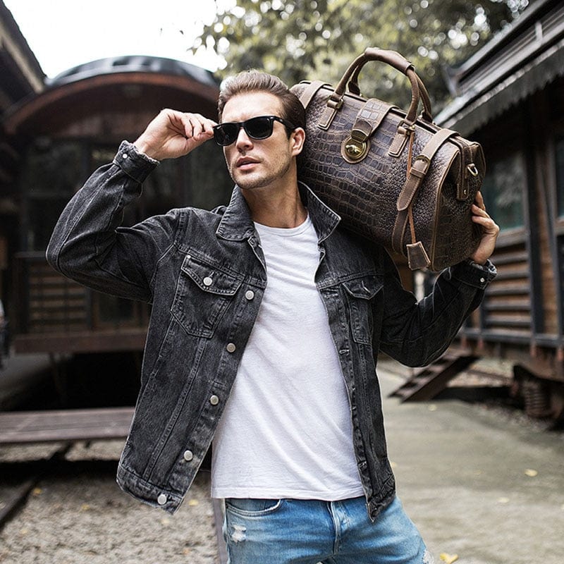 Men's Elegant Travel Bag - Luxury Style