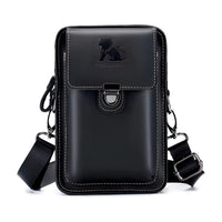 Men's Functional Waist Bag with Adjustable Strap and Multi-Pocket Design