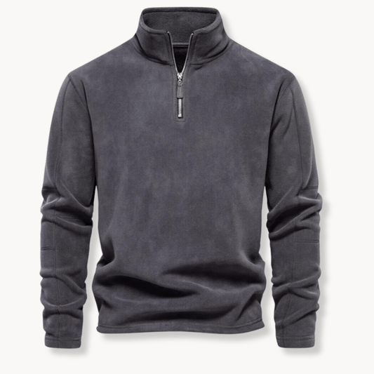Men's Half-Zip Long Sleeve Pullover Sweater