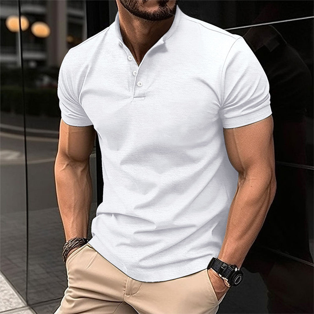 Men's Henley Polo Shirt