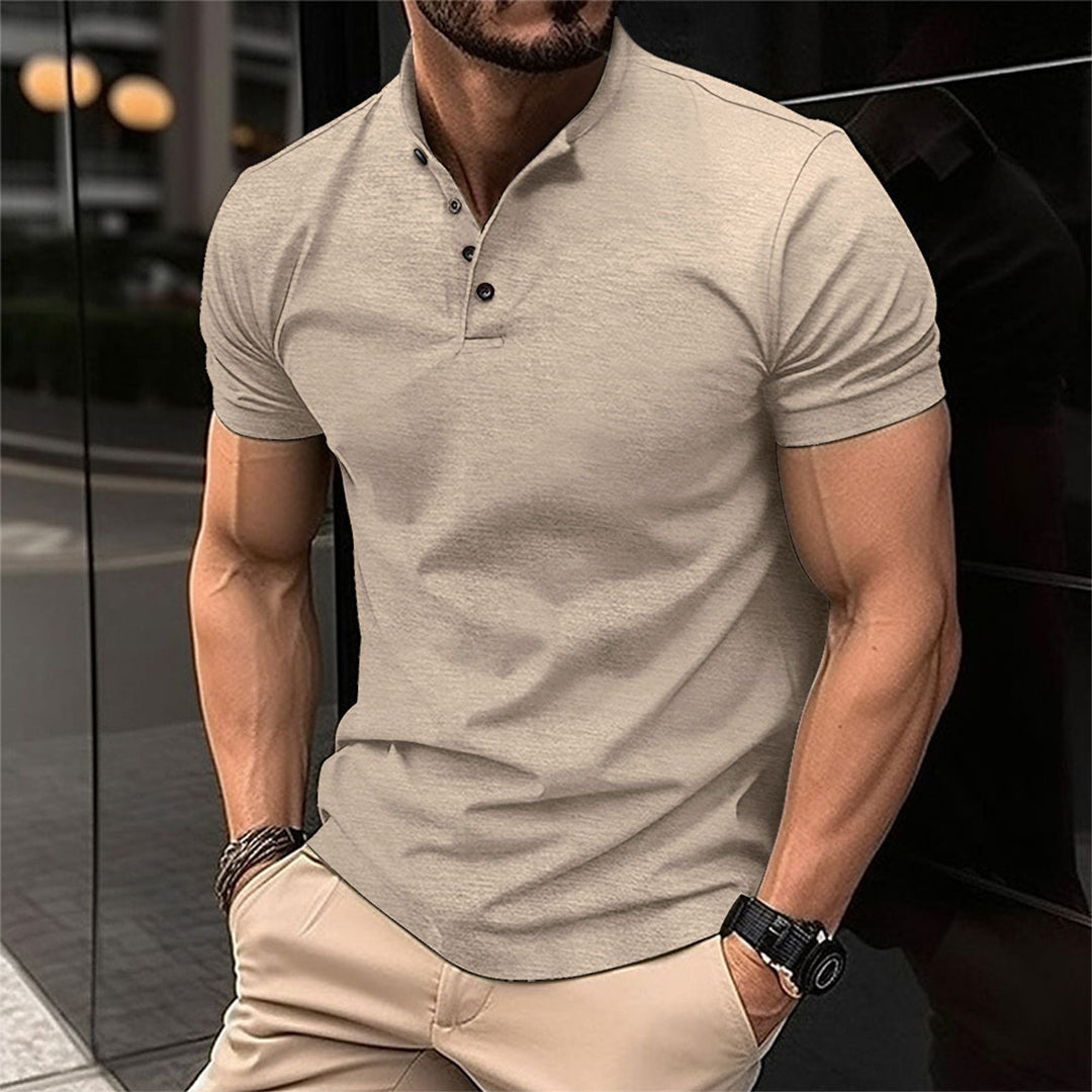 Men's Henley Polo Shirt