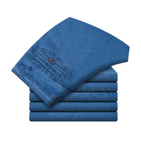 Men's High-Waisted Straight-Leg Jeans