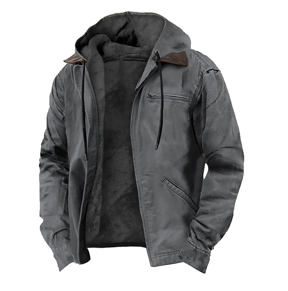Men's Hooded Zip-Up Jacket