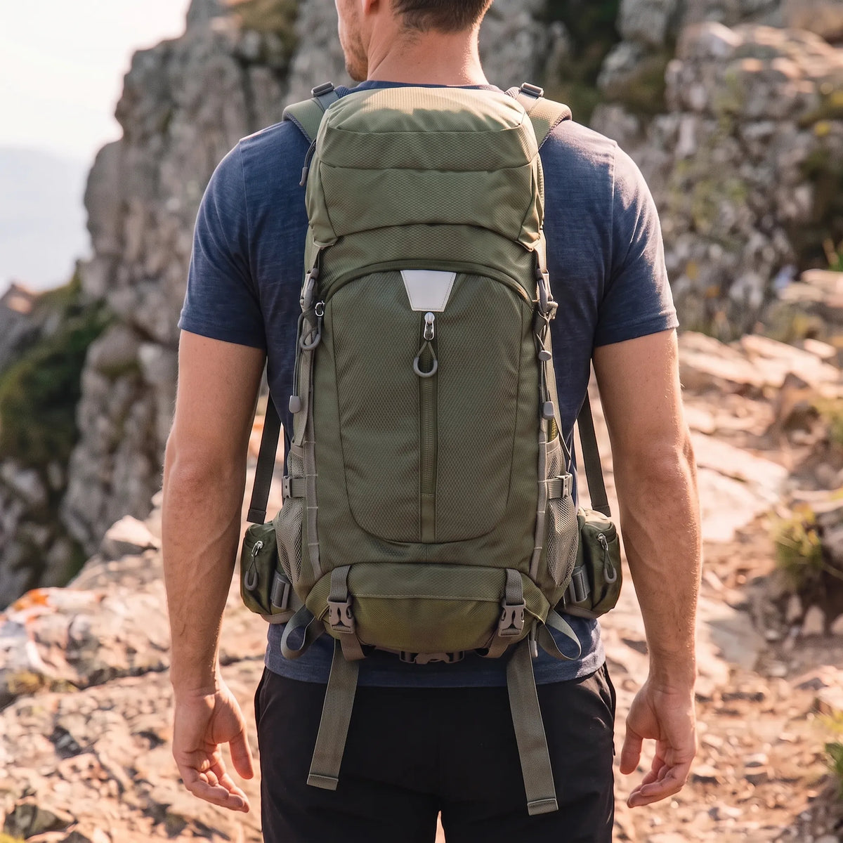 Men's Large Capacity Hiking Backpack
