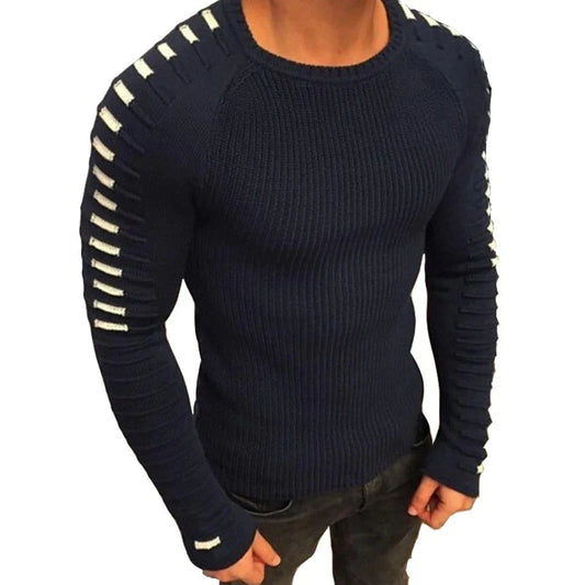 Men's Long Pleated Sweater