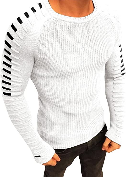 Men's Long Pleated Sweater