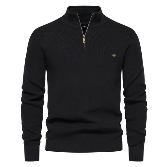 Men's Luxury Half-Zip Sweater - Stylish & Comfortable
