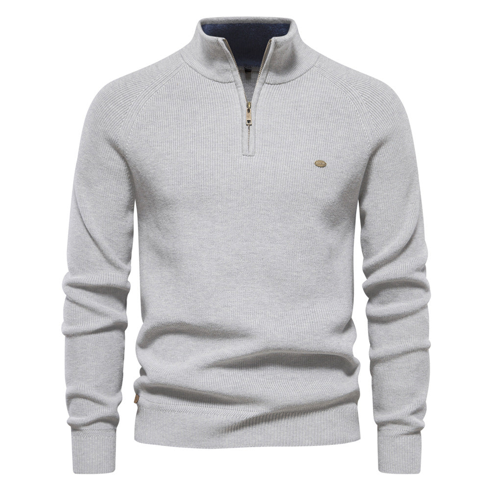 Men's Luxury Half-Zip Sweater - Stylish & Comfortable