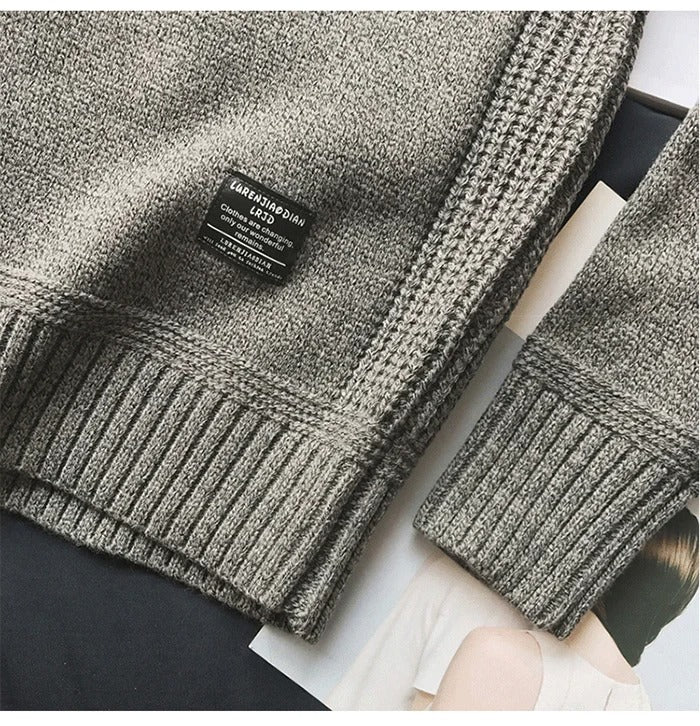 Men's Oversized Patchwork Sweater