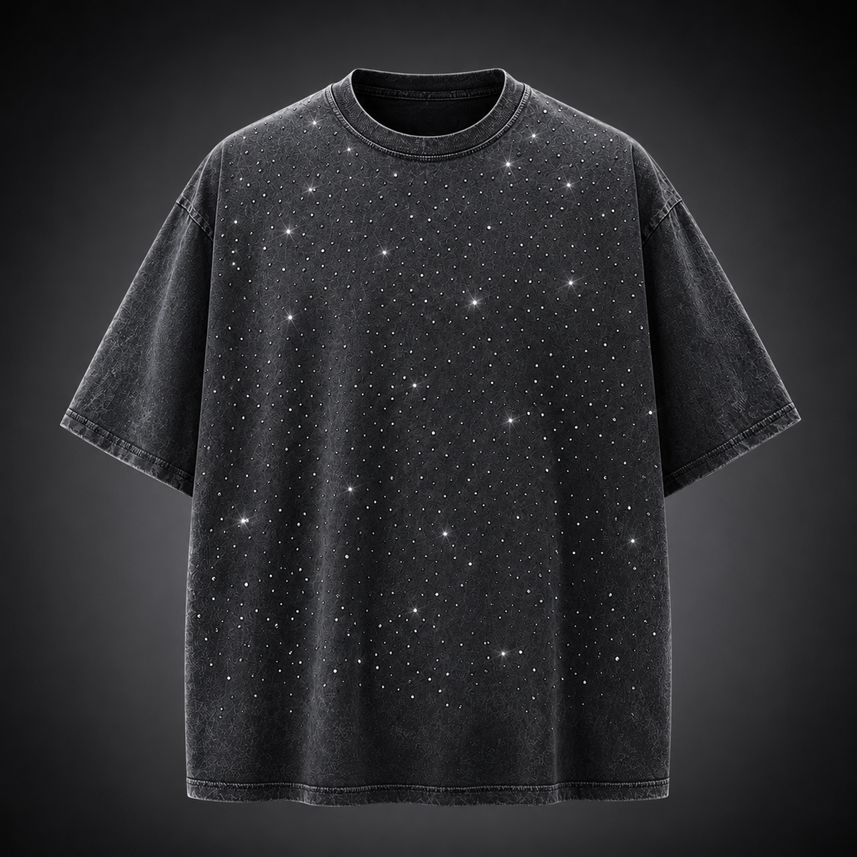 Men's Oversized Rhinestone T-Shirt