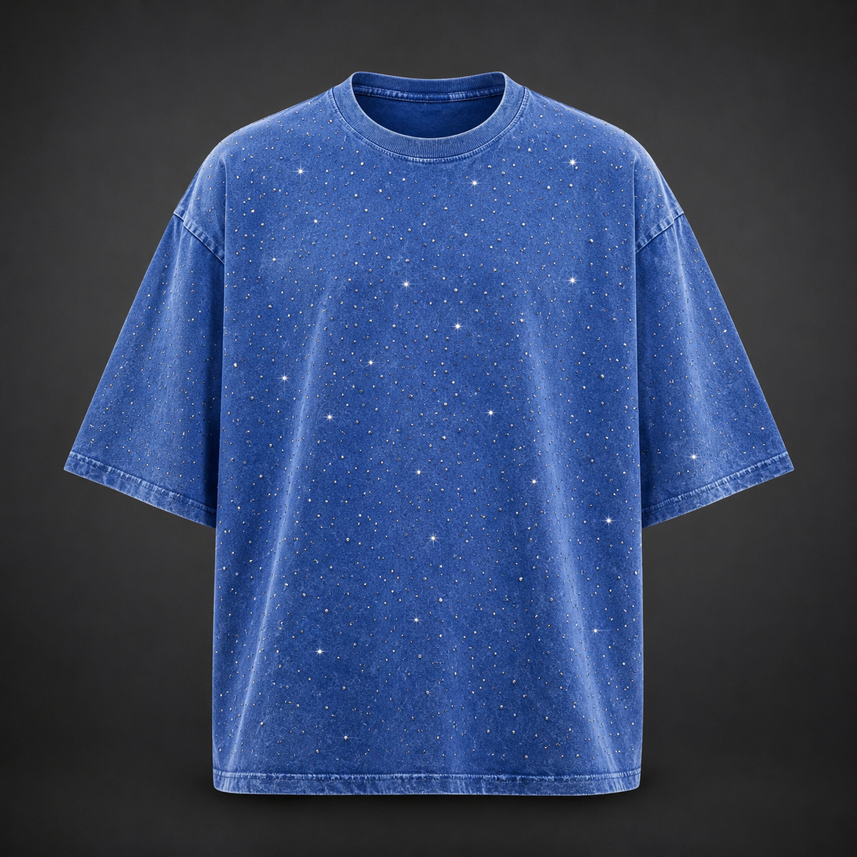 Men's Oversized Rhinestone T-Shirt