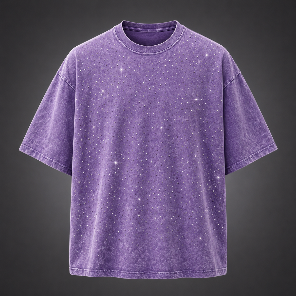 Men's Oversized Rhinestone T-Shirt