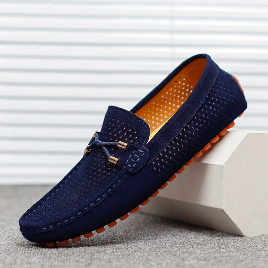 Men's Perforated Slip-On Driving Loafers