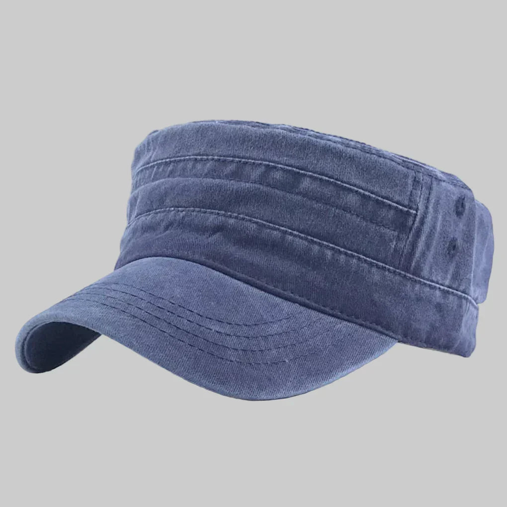 Men's Retro Army Cap – Classic Military Style with Modern Details