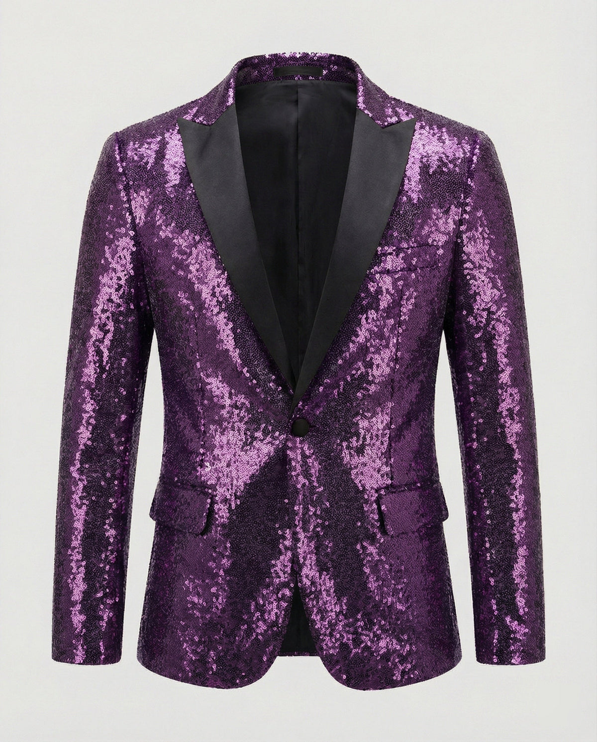 Men's Shiny Sequin Blazer