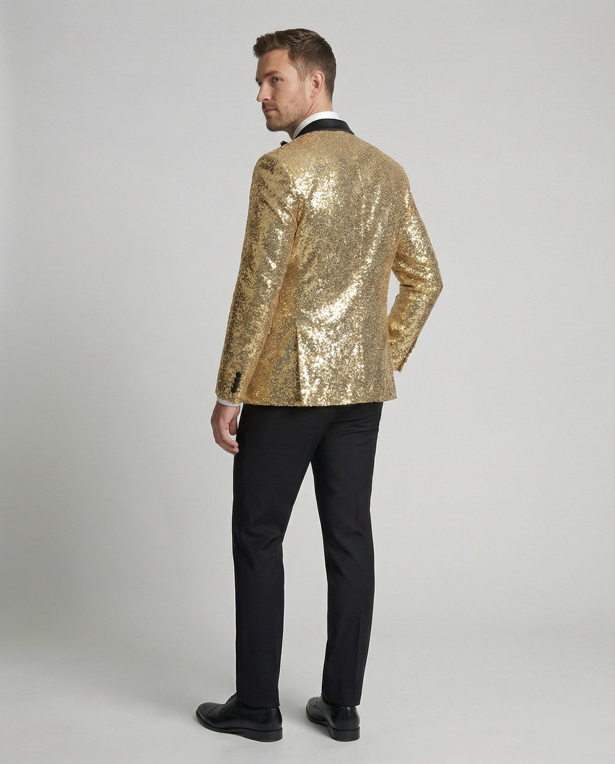 Men's Shiny Sequin Blazer