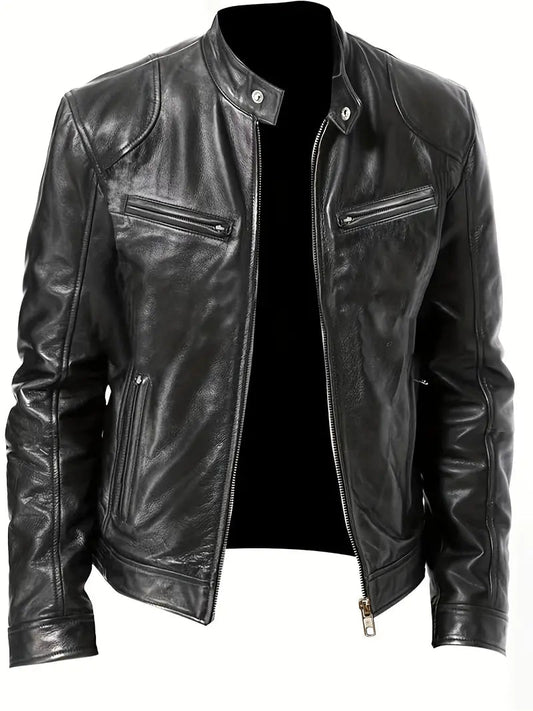 Men's Slim Fit Racer Jacket