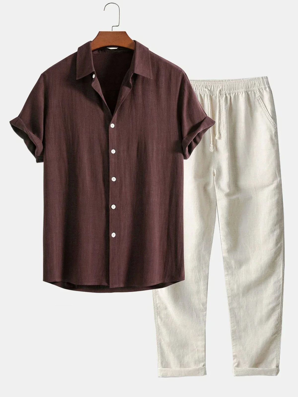 Men's Summer Set: Comfortable Shirt and Pants