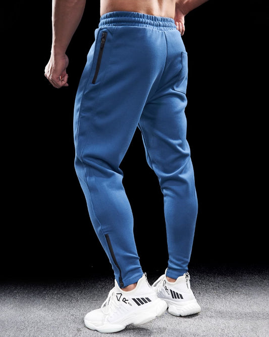Men's Tapered Track Joggers with Zipper Hems