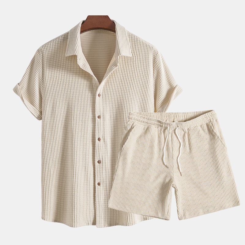 Men's Waffle Weave Summer Set